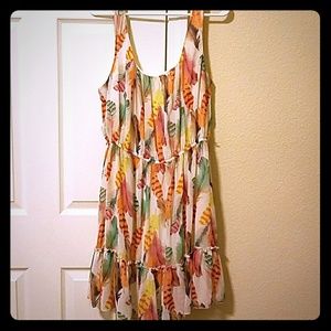 Feather detail sundress
